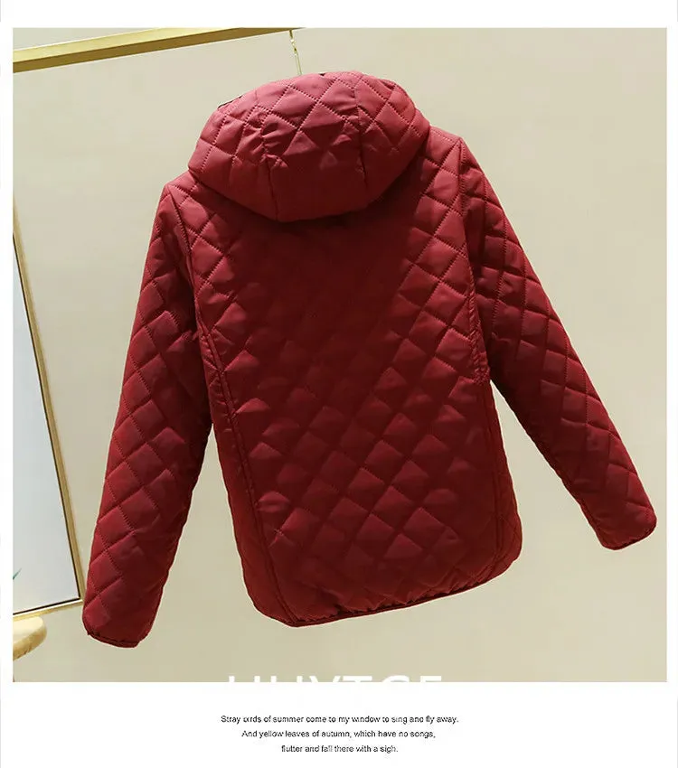 Women Jacket Black 2023 New Winter Female Korean Fleece Cotton Outcoat Padded Jacket Women Coat Thicken Hooded Parka Ladies 2778