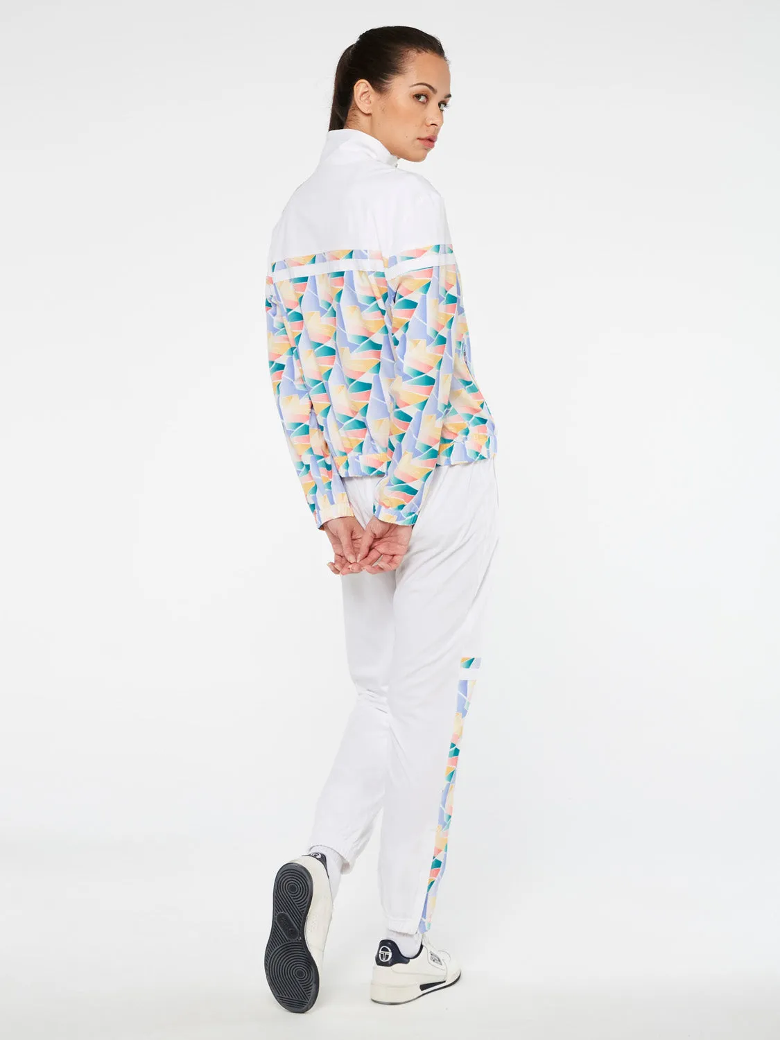 Women's Mosaico Tracksuit-White/Multi