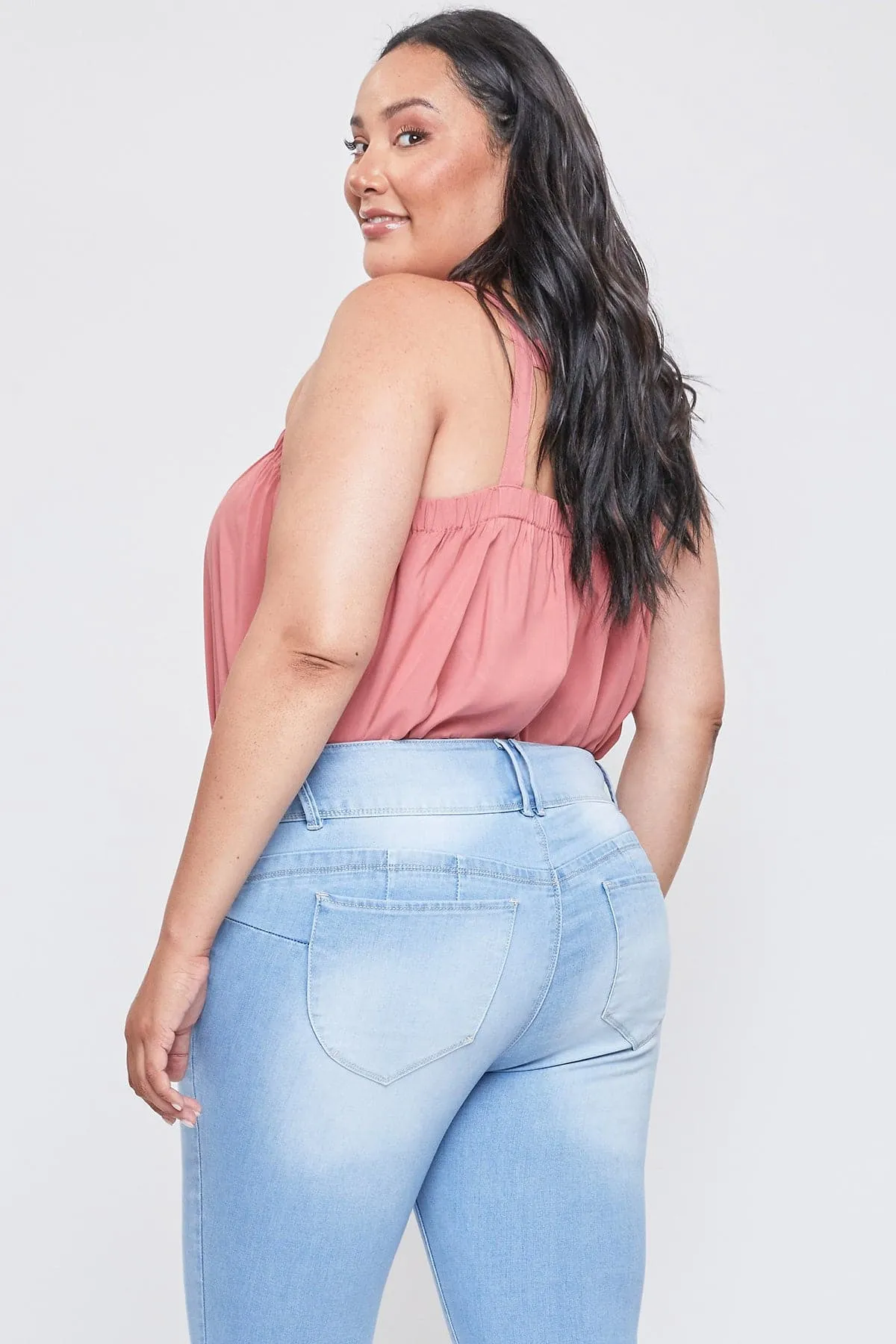 Women's Plus Size WannaBettaButt  Cropped  3-Button Capri Sustainable