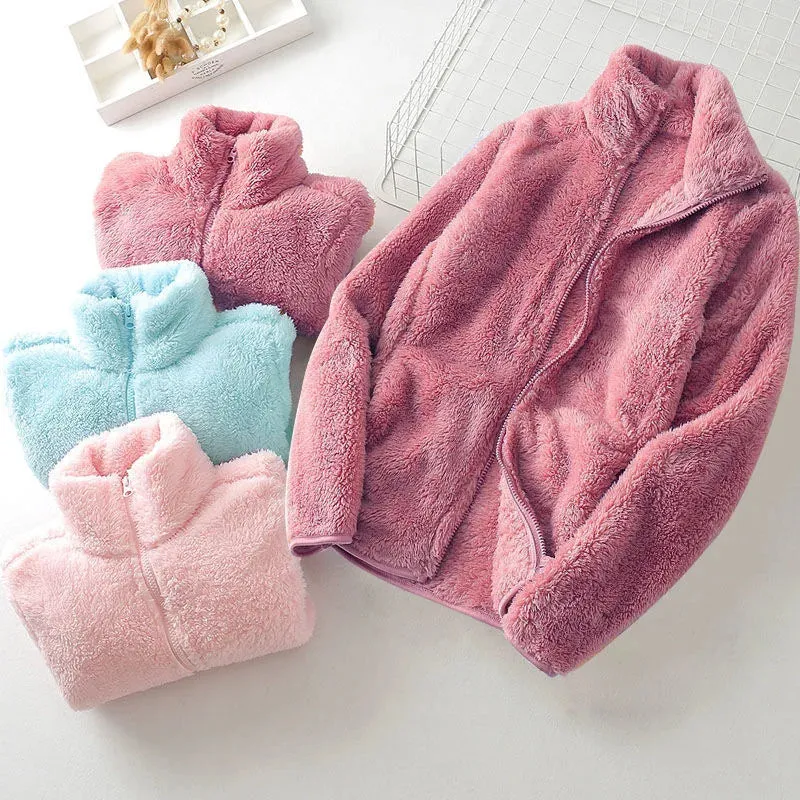 Women's Polar Fleece Lined Sherpa Jacket Long Sleeve Full Zip Soft Warm Sweatshirt Outdoor Warmth  Thicken Plush Clothes ouc1233