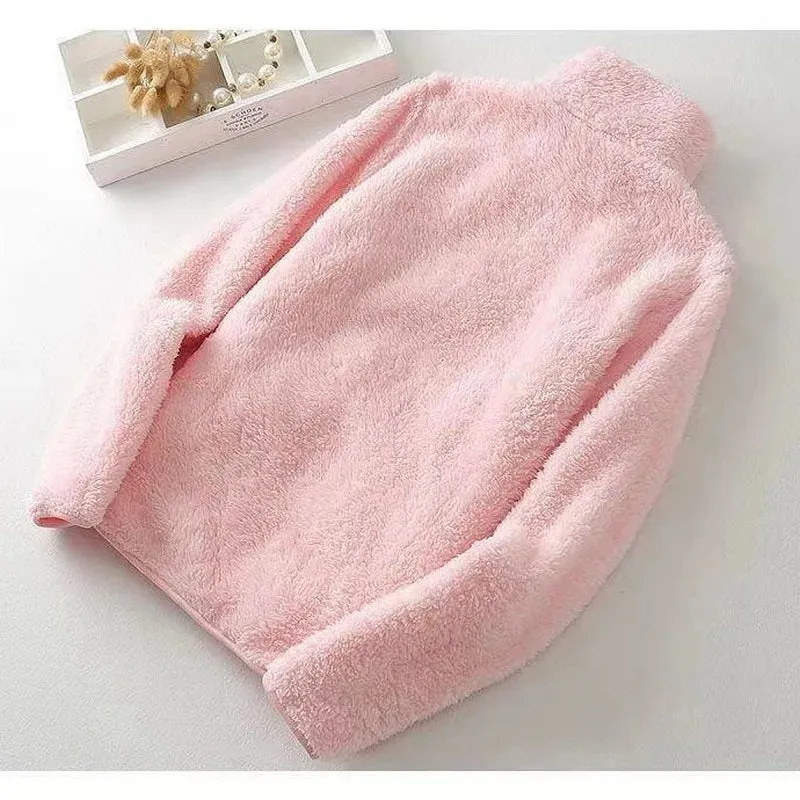Women's Polar Fleece Lined Sherpa Jacket Long Sleeve Full Zip Soft Warm Sweatshirt Outdoor Warmth  Thicken Plush Clothes ouc1233