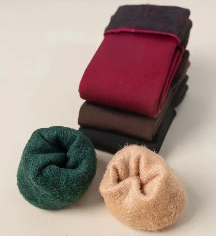 Women's Winter Boots Thermal Socks Velvet Thicken Wool Fleece Snow Stocking Soft Sleeping Home Floor Harajuku Medium Tube Sock