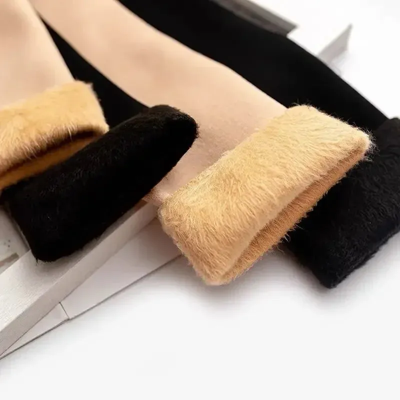 Women's Winter Boots Thermal Socks Velvet Thicken Wool Fleece Snow Stocking Soft Sleeping Home Floor Harajuku Medium Tube Sock