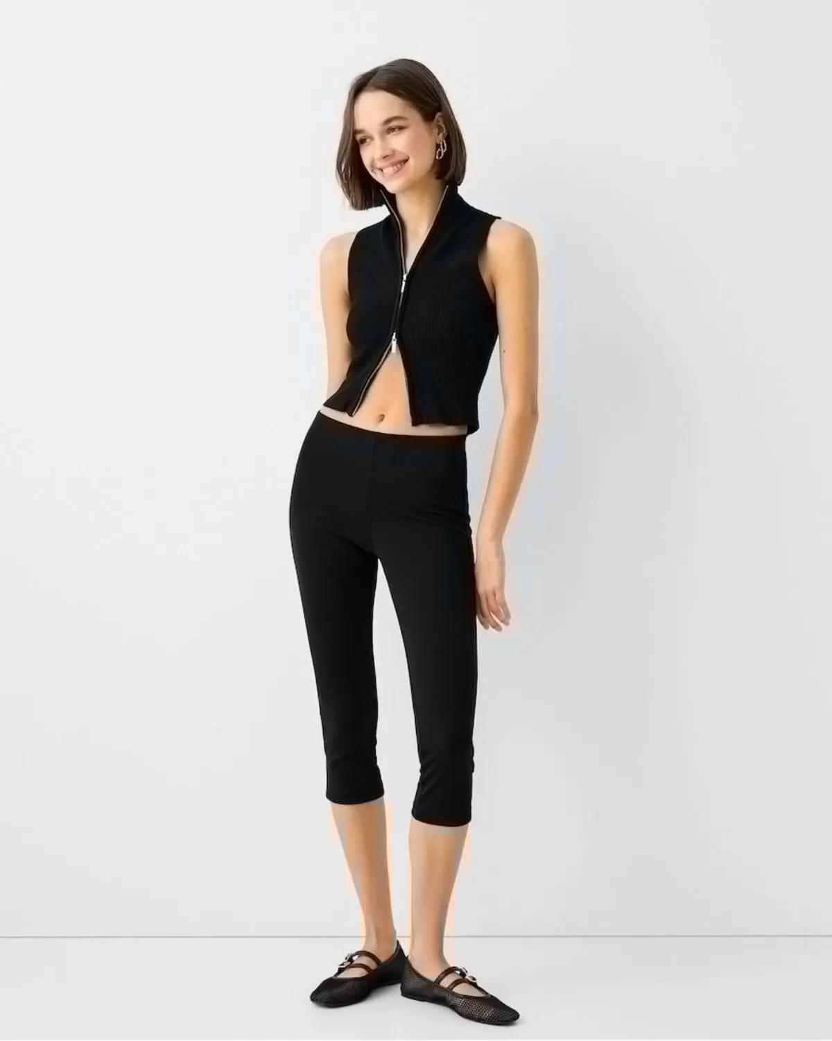 ZIP-UP FITTED TOP